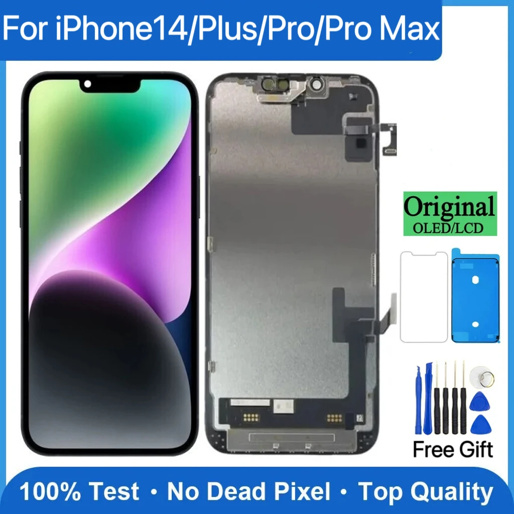 

A+++ NEW Quality OEM for iPhone 14 Pro Max LCD Display Touch Digitizer Assembly Soft OLED For iPhone 14/14Pro LCD Screen Repair