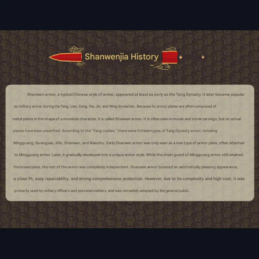 درع تكتيكي، درع صيني، درع تقليد للبالغين والأطفال، درع تنكري، درع غير معدني، عصري للخارج