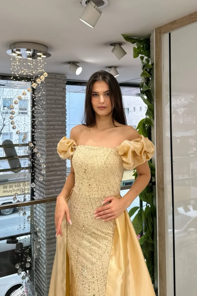 Jessica Red Luxury Evening Dresses Glitter Beads and Sequins Prom Dresses Self-cultivation  Formal Occasions Party Dresses