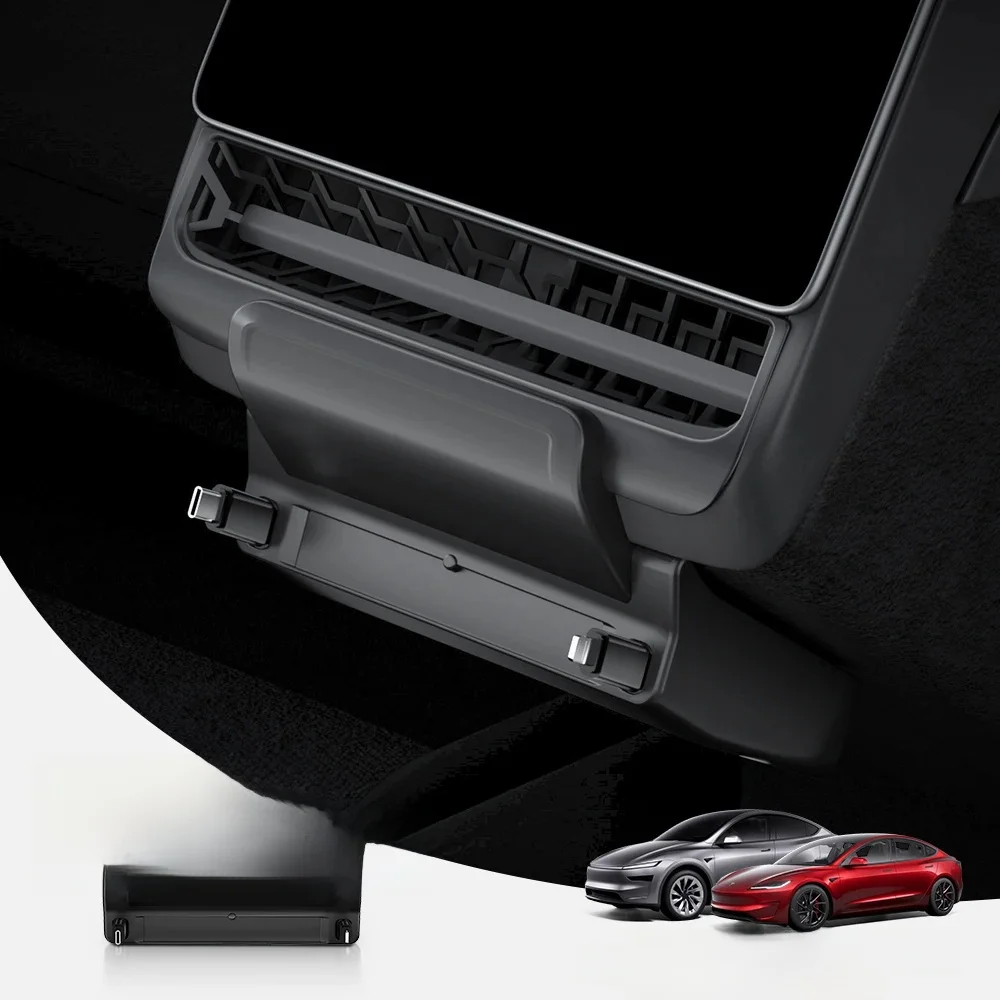 YZ Für Tesla Model 3/Y Highland Juniper Hinterer Luftauslass 27W Schnellladegerät USB-Shunt-HUB Intelligente Dockingstation Zubehör