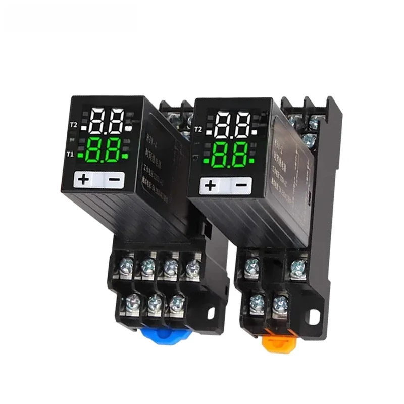 AliExpress CNKEBU H3Y-2/4 Liquid Crystal Time Relay 220V24V Dual Time with Base Small Digital Display Cycle Time Control Delayer JSZ6