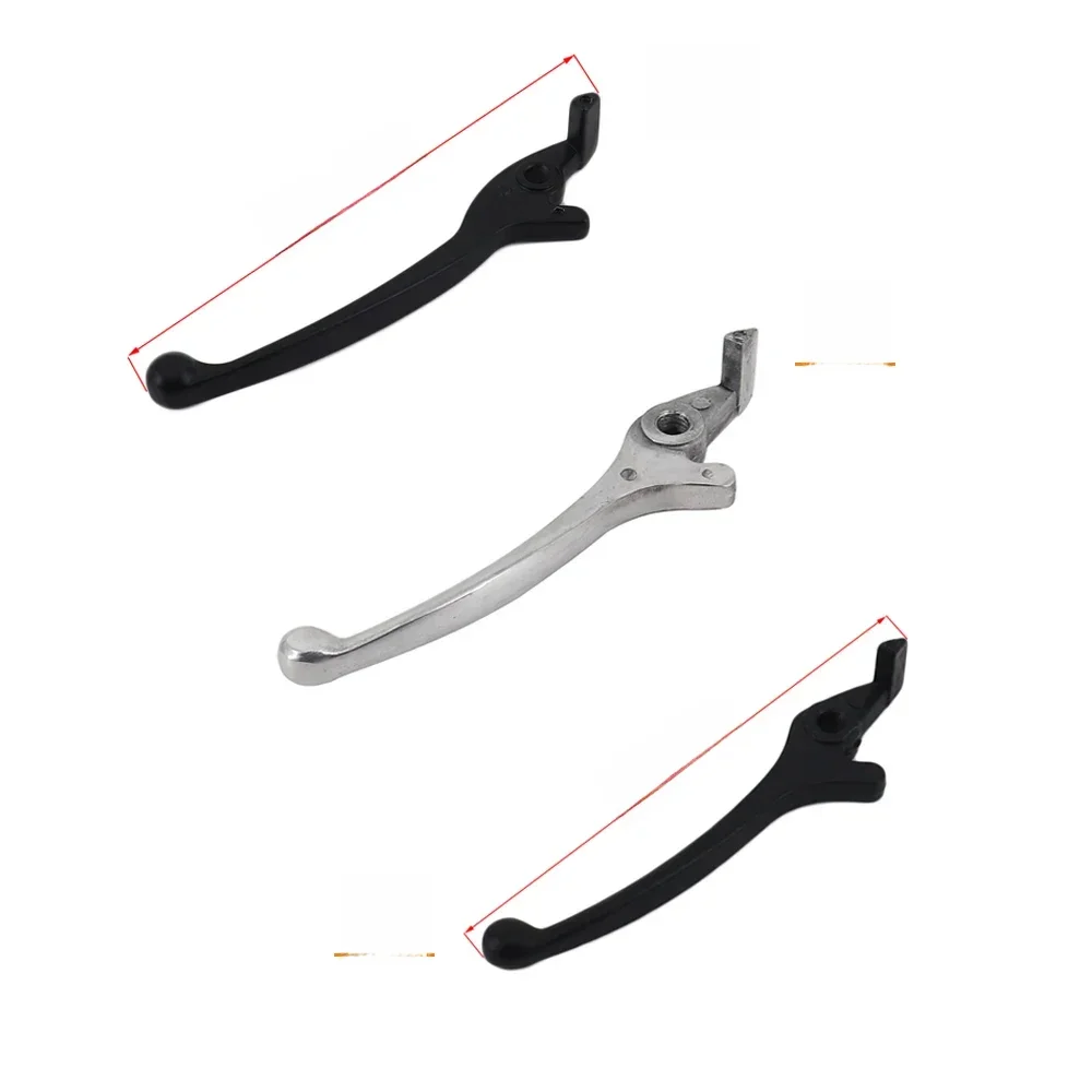 Levier de poignée de frein hydraulique noir argent côté droit de moto pour Scooter chinois Honda Yamaha moto cyclomoteur ATV