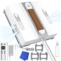 Robot Window Cleaner With Sprayer Home Appliance Smart Remote Controls Square High Suction For Window Wall Washing Water Spray