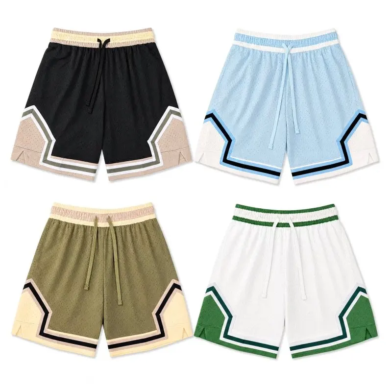 Men's Summer Basketball Shorts Breathable Mesh Athletic Shorts Quick Dry Gym Training Running Shorts Gym Running Shorts