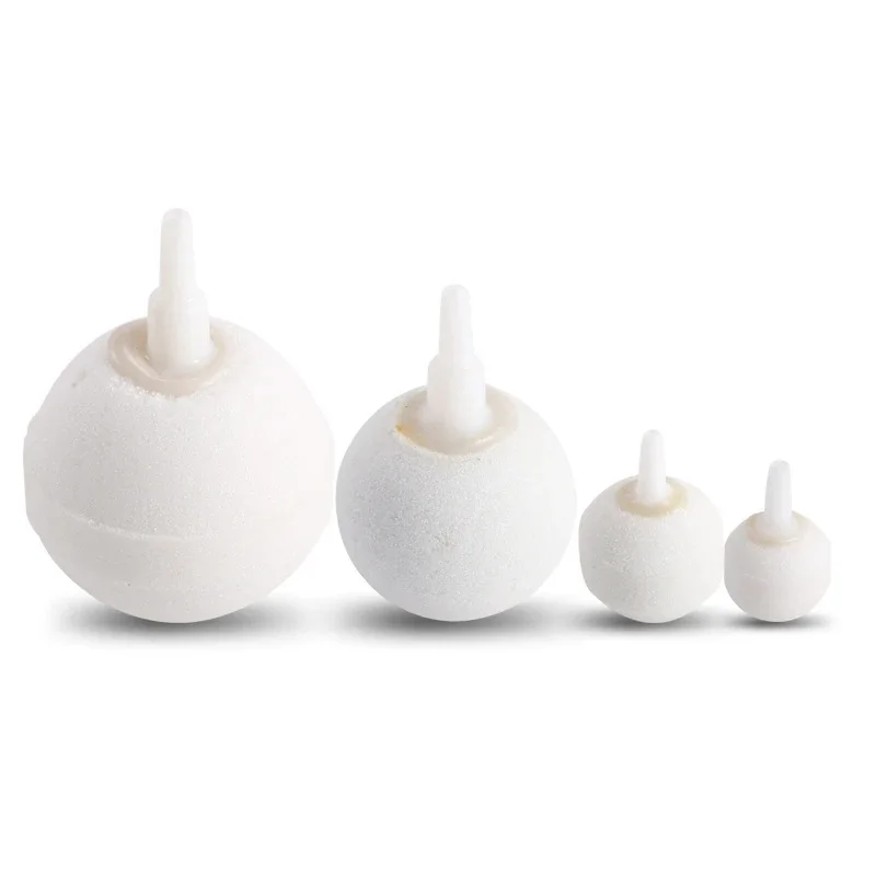2cm/3cm/4cm/5cm akwarium biała bańka powietrzna kamień napowietrzający napowietrzacz pompa do akwarium hydroponiczna płyta tlenowa akcesoria biały — zdjęcie 2