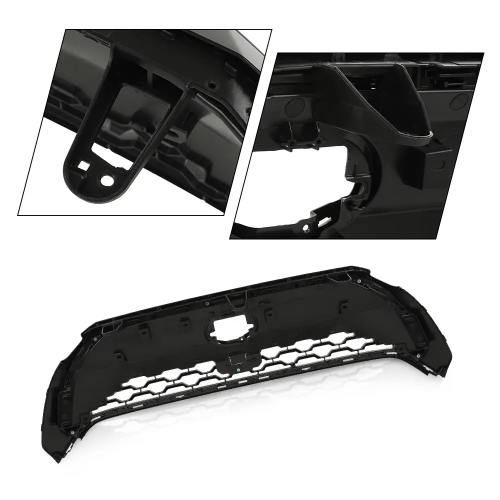 غطاء المصد العلوي الأمامي شبكة شبكة شواء صالح لتويوتا كورولا 2022-2023 فقط للنماذج المنخفضة المجهزة بدون كاميرا 531000A130