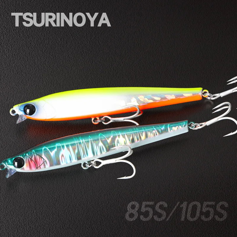 TSURINOYA Inshore Fishing Jig Pencil AIRAZOR 85S 105S 20g 30g Sinking Fishing Lure Saltwater Seabass Jigging Stick Baits