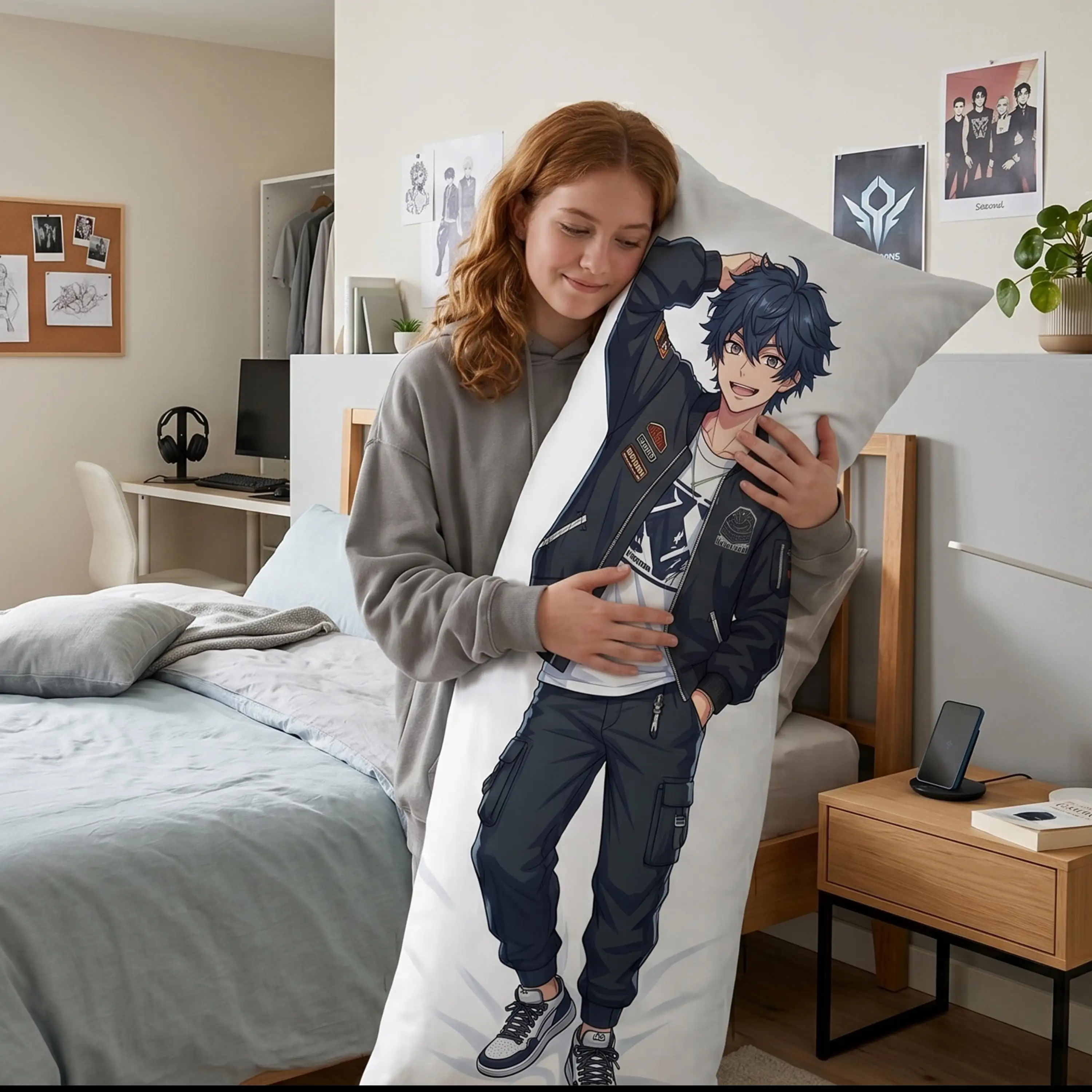 Customized human-shaped cushion covers, personalized photo human-shaped pillow covers, family-exclusive customized photo gifts