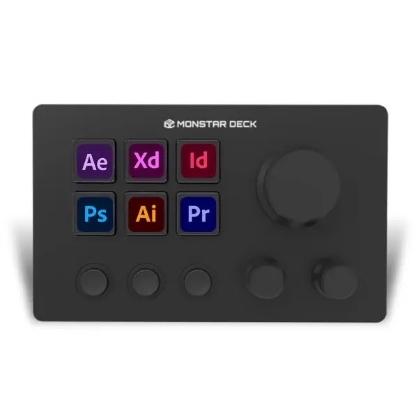 MONSTA gear MONSTADECH TS16N3 (Black) hangul Stream Deck YouTube Video Editing macro Photoshop Designer short keys keypad