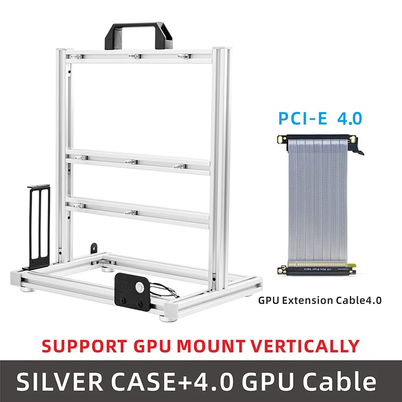 METALFISH BlockCase Aluminum Open Frame Case Support ATX/M-ATX Mainboard GPU Mount Horizontally 240 Water Cooler Gaming Cabinet image 3