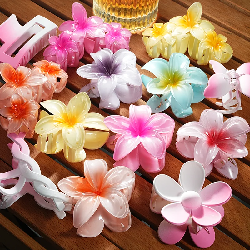 Bohemian Hawaiian Flower Hair Clip Beach Holiday Haileklip Crabbe Hair Accessories for Women