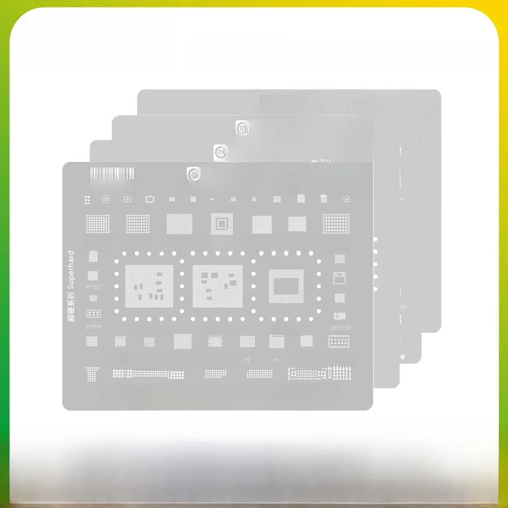 AMAOE MI10-19 BGA Reballing Stencil dla Redmi Note10K11 12PRO POCO X3 MT6833V 6877V CPU Tin Planting Net Narzędzie do naprawy płyt głównych — zdjęcie 2