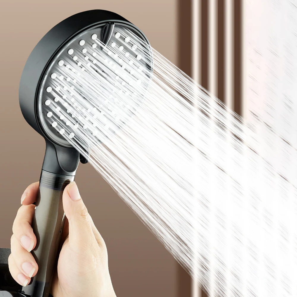 

3 Modes High Pressure Hand Massage Filters Universal Large Flow Shower Head Shower Adaptation Spray Nozzle Bathroom Accessorie