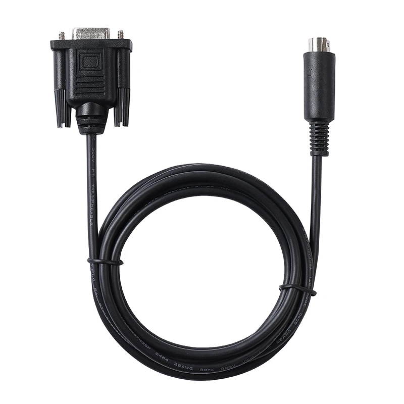 D-sub 9 Pin Female to Mini-DIN 8 Pin RS-232 Serial PC Link Cable Connecting Tripp-Lite SNMPWEBCARD to PC Compatible with 73-1025