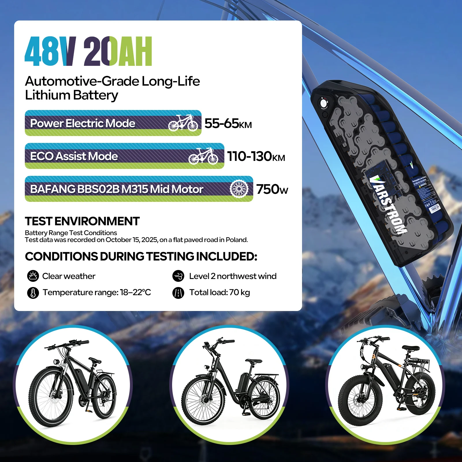 Hailong eBike Akku 36V 48V 52V 20Ah 24Ah 10Ah Mountainbike 18650 21700 Zellen Elektrische Batterie Pack für Bafang Tongsheng 1500W 1000W 500W 250W Motor Umbau-Kits – Detail 6