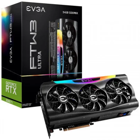 Б/У EVGA GeForce RTX 3090 FTW3 ULTRA 24 ГБ GDDR6X 24G-P5-3987-KR