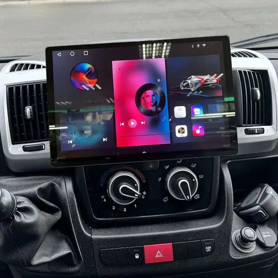 13.3Inch 2K Scherm Android Auto Multimedia Video Player Voor Fiat Ducato Peugeot Boxer Citroen Jumper 2006-2022 gps Navi Carplay - afbeelding 2
