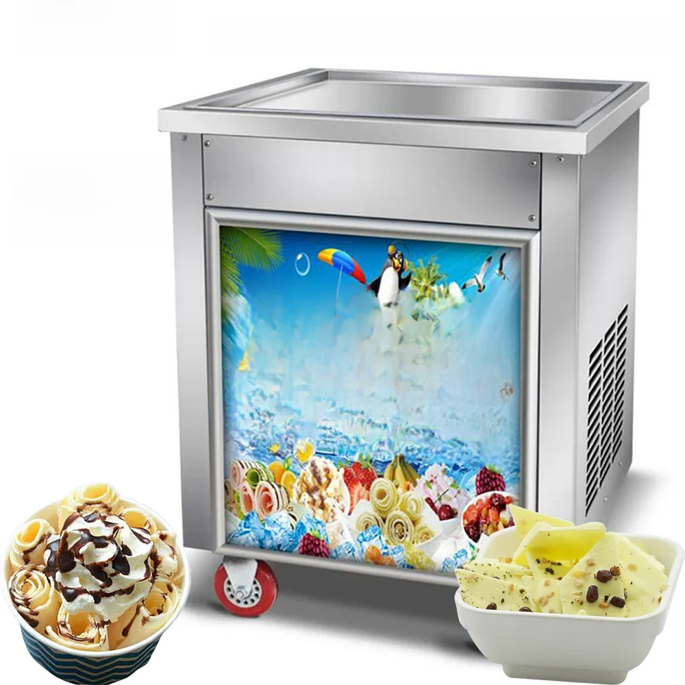 Xeoleo Eisbrat maschine Joghurt Eiscreme Maschine Brötchen Eismaschine 1800w Braten Brötchen Eis ce