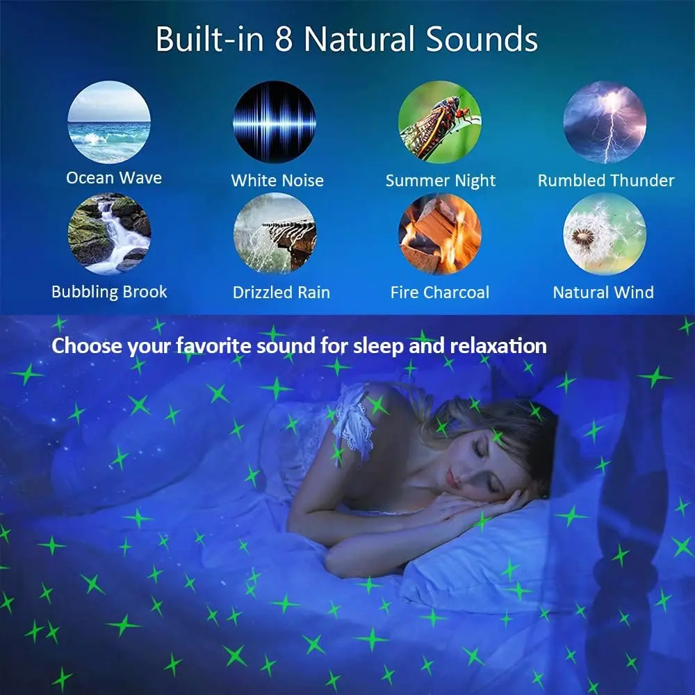 Galaxy Light Aurora Projector Night Light LED Starry Sky Projector For Bedroom Nebula Projector Lamp Bluetooth Speaker For Party