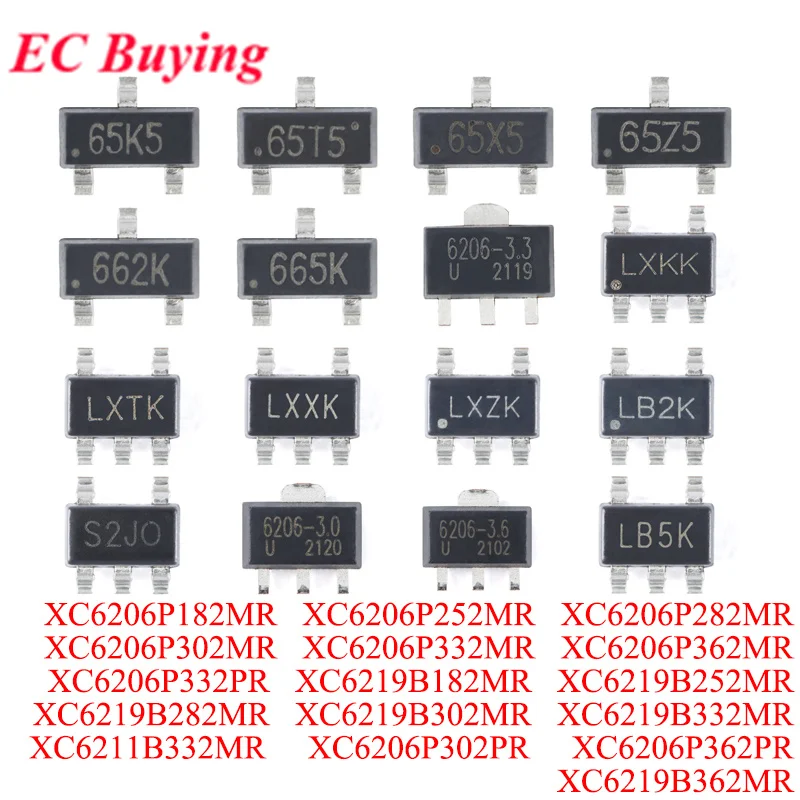 10-50Pcs XC6206 65K…