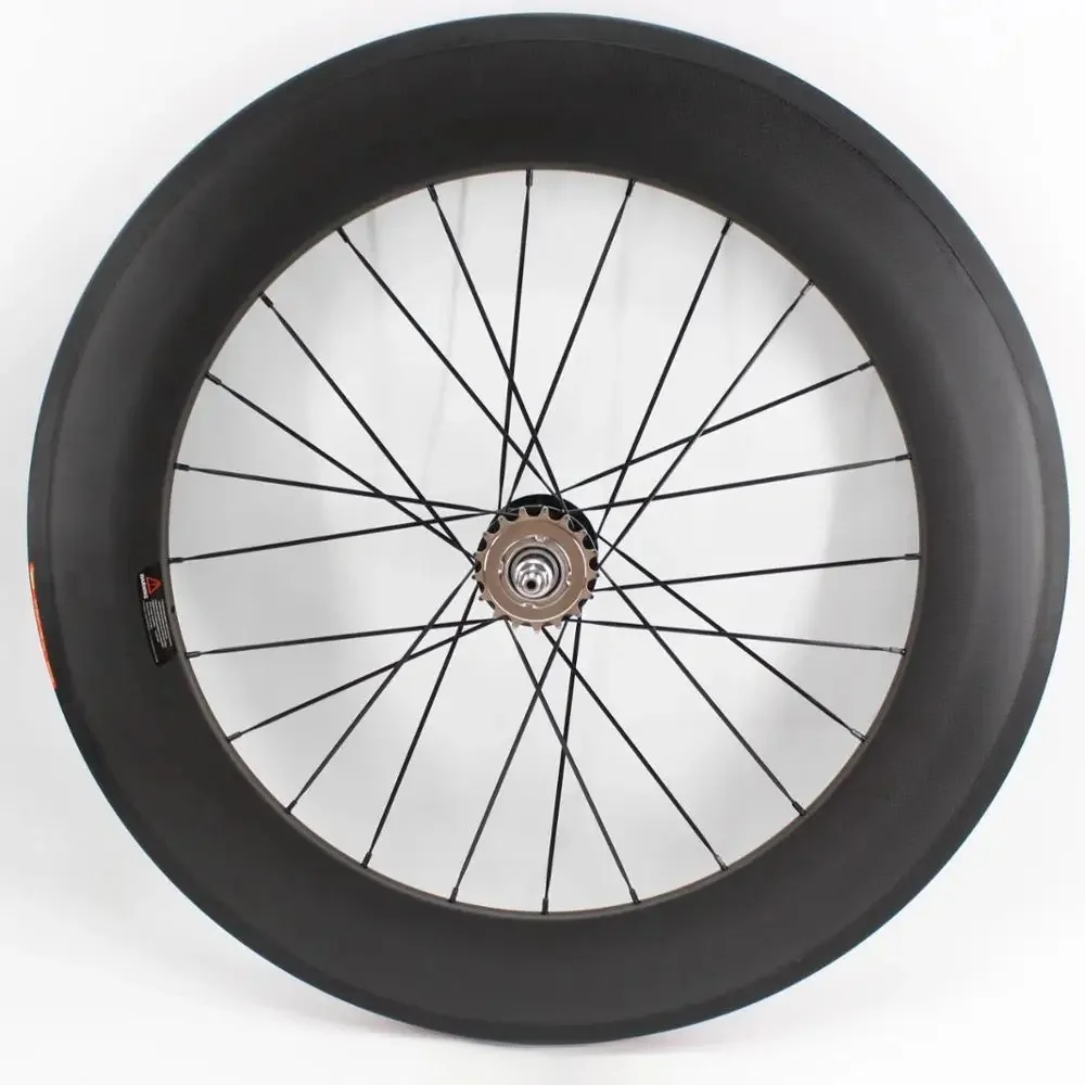 1szt Nowe felgi Clincher 700C 88mm Road Track Fixed Gear bike matt 3K UD 12K full carbon bike wheelsets 23/25mm width new — zdjęcie 2