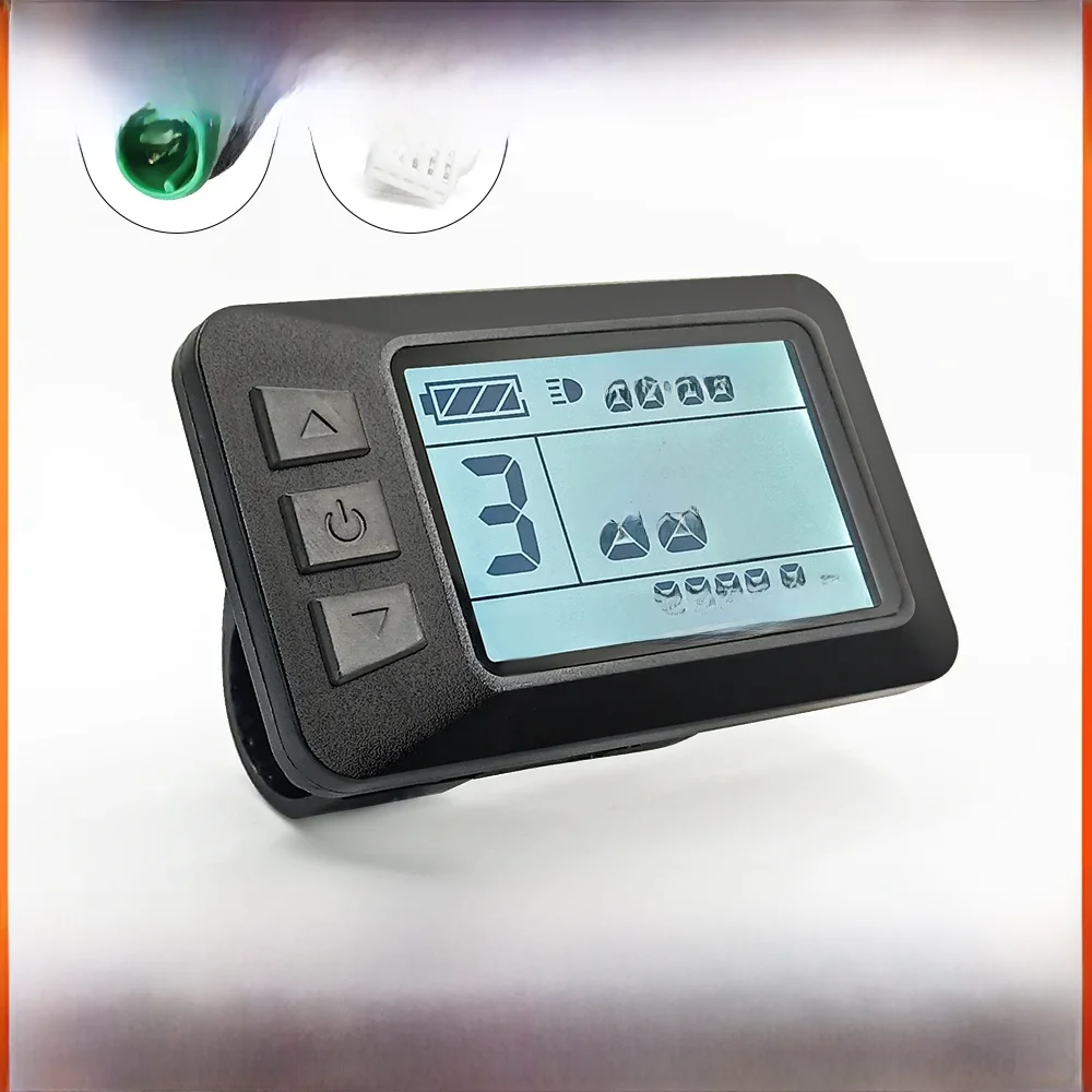 AliExpress Ebike KT-LCD7U(with USB) Display for Bike Conversion Kit Compatible Voltage 24V 36V 48V with 5 Pins Waterproof/SM Plug
