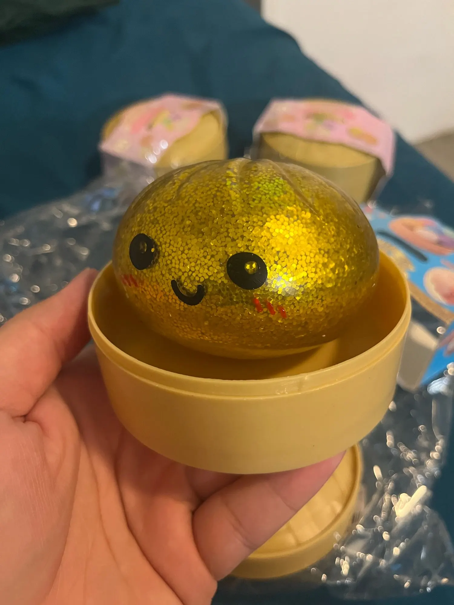 Dumpling Pressure Dumpling Squishies Cute Colorful Bun Toy Slow Rising Stress Relief Fidget Toy for Kids Adults Anti-Anxiety Gif photo review
