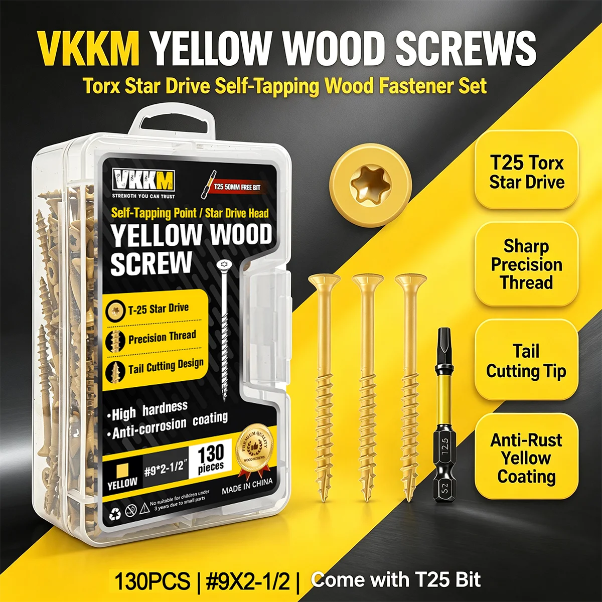 Lumber Woodworking - VKKM 130 szt. # Śruby do