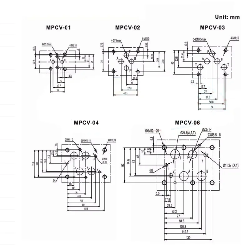 Válvulas hidráulicas originales, nuevas, MPCV-03B