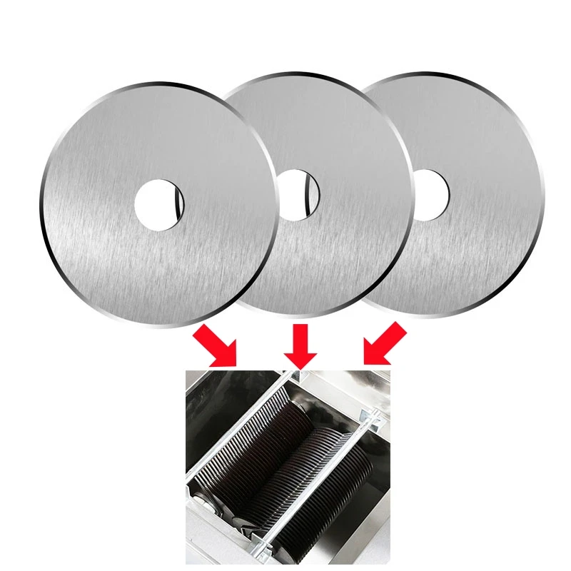 

10 шт., гарантия качества из нержавеющей стали, лучшие стальные лезвия, станок для резки мяса, нож, круглые круглые лезвия