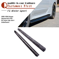 Car Accessories FRP Fiber Glass R32 GTR Side Skirt Underboard Fit For 1989-1994 Nissan Skyline R32 GTR N1 Style Side Skirt