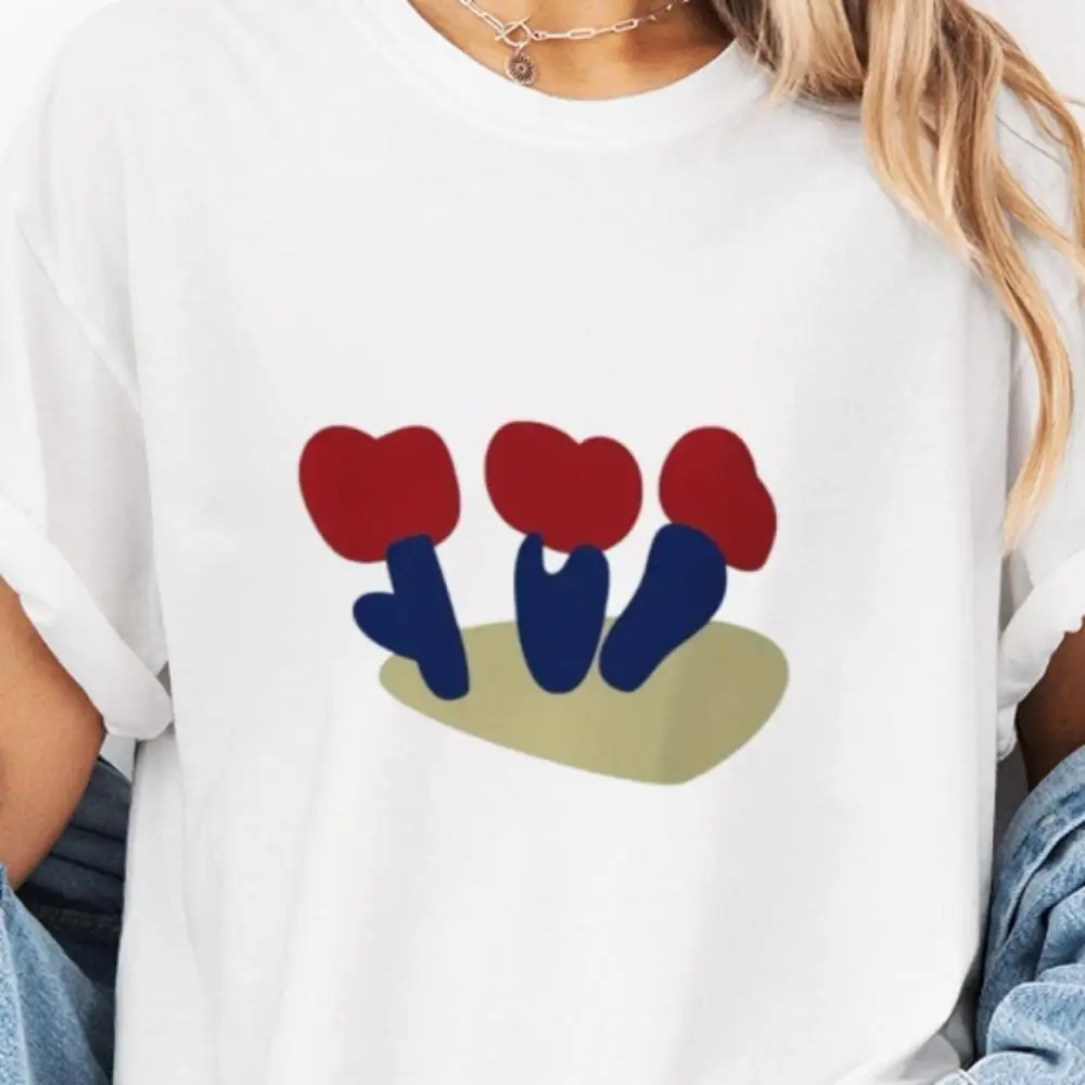 Easy To Wear Clothes Woman Pure Cotton T - Shirt Fits Daily Leisure And Relaxation With Simple And Comfortable Version Design