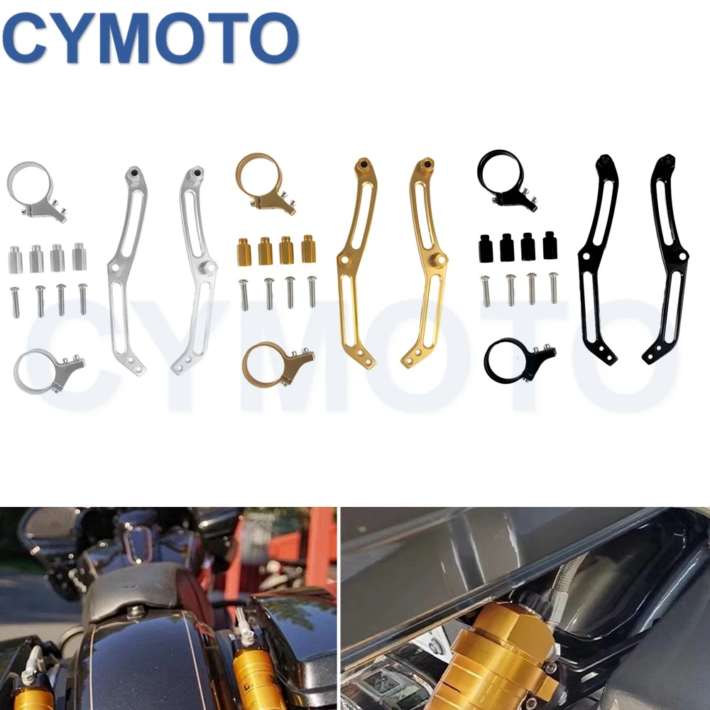 

Remote Reservoir Shocks Bracket Support Mount For Harley Road Glide 2014-2022 Road Glide 2014-2022 Road King 2014-2022