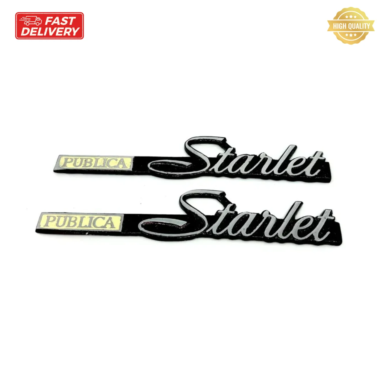 

Publica Starlet Emblem Set of 2 piece in Metal