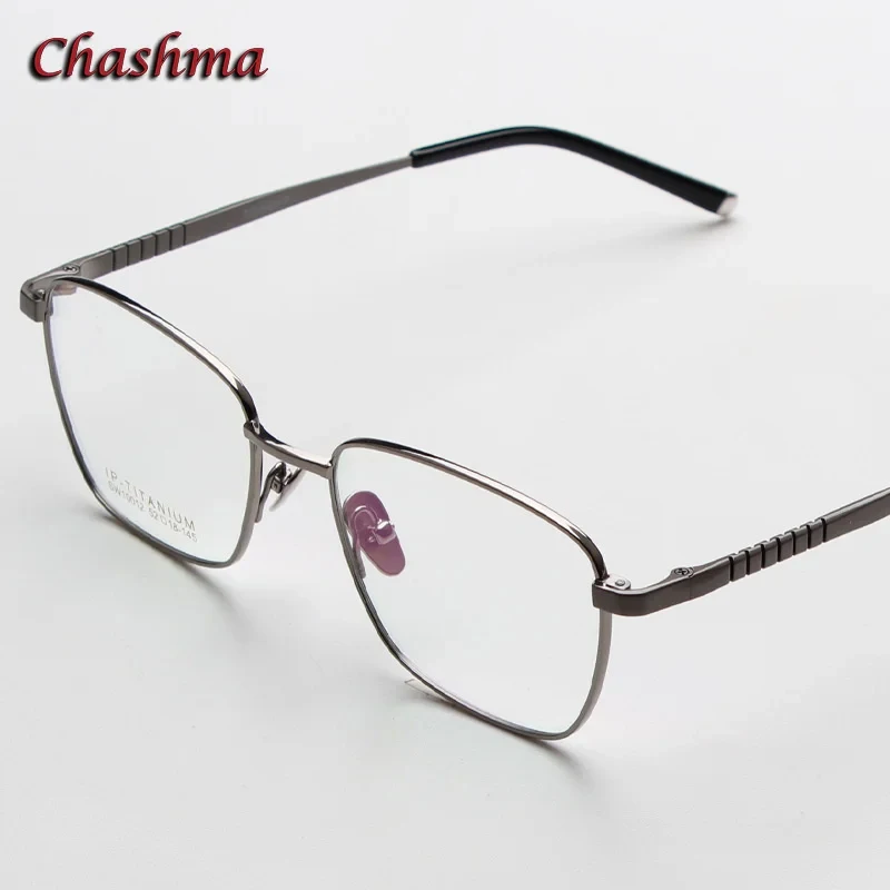 Chashma Prescription Glasses Men Optical Square Fashion Spectacles High End Flexible Pure Titanium Women Eyeglasses Frames