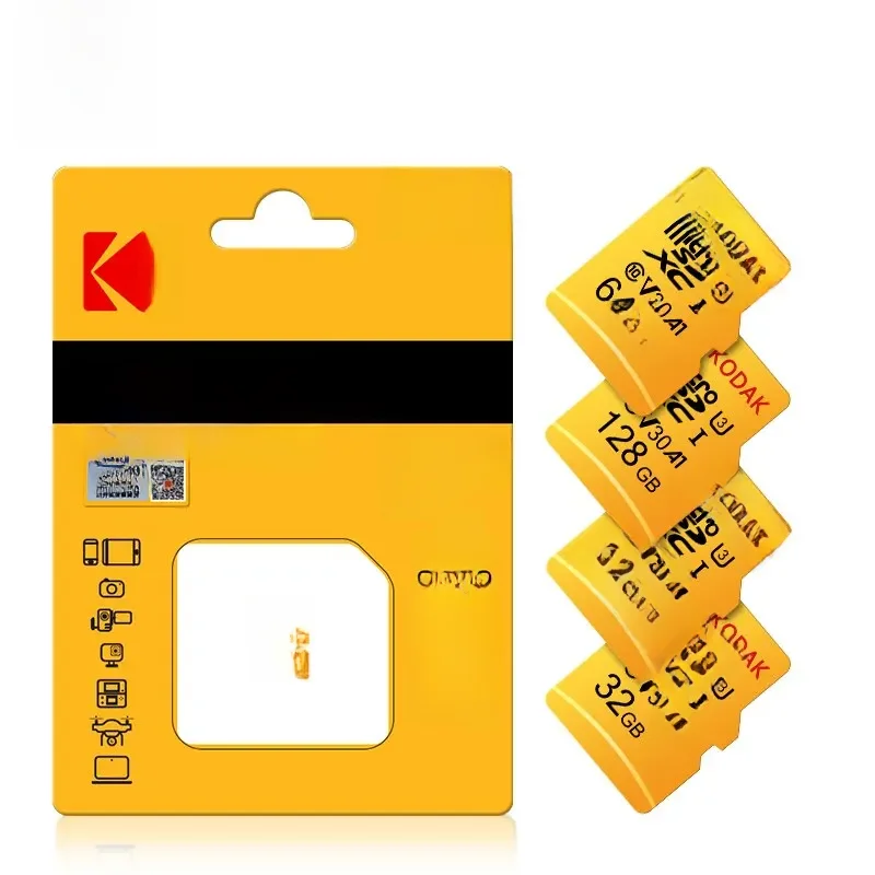Cartão Micro SD Kodak, Mini SD, Class10, Alta Velocidade, Gravação, Super Compatibilidade, Telefone,