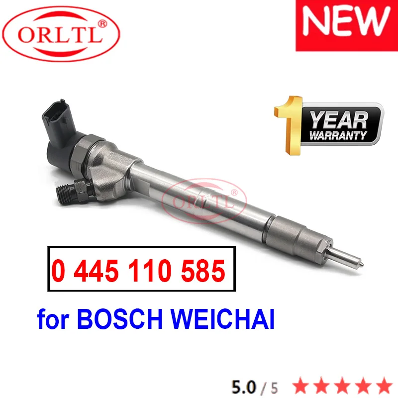 Genuine New 0445110585 0 445 110 585 Diesel Fuel Injecto0445110822 0 445 110 822 Z20200121C for WEICHAI