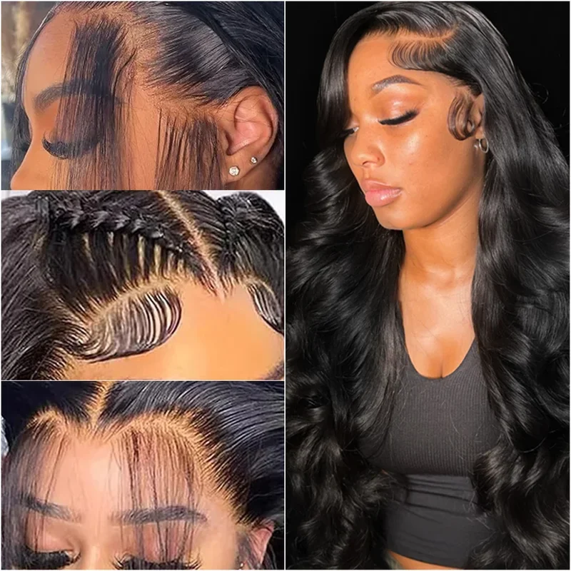 40 Inch Body Wave Human Hair Wigs 13x4 13x6 HD Tranaparent Lace Fronal Wig Human Hair Remy Glueless Wig Human Hair Wear And Go image 3