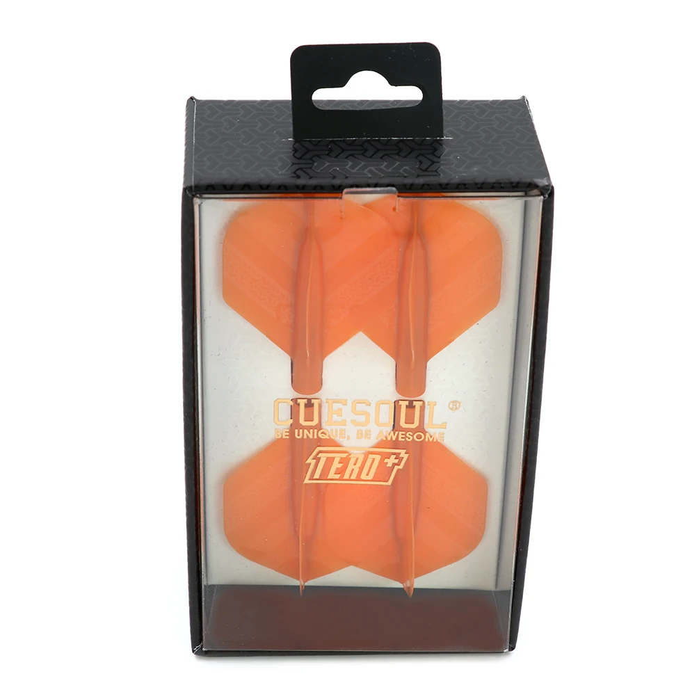 

CUESOUL TERO Plus New Double Direction Telescopic and Rotating Dart Flights System-AK4 Dart Flight Orange