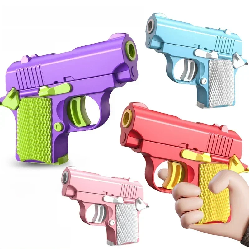Mini druk grawitacyjny 3D 1911 Dziecięce pistolety zabawkowe Model Fidget Zabawka dla dzieci Dorośli Zabawka antystresowa Dzieci Prezent dekompresyjny — zdjęcie 2