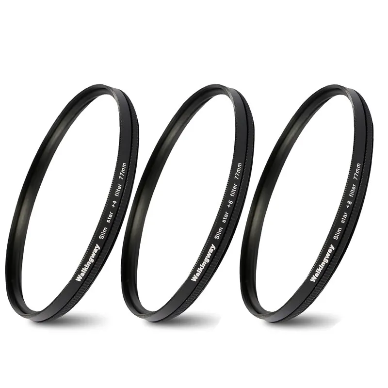 Walkingway Star Filter Lens 52mm 62mm 67mm 72mm 77mm 82mm Star Camera Lens Filter voor Sony/Canon/Nikon Star Filter Set met tas