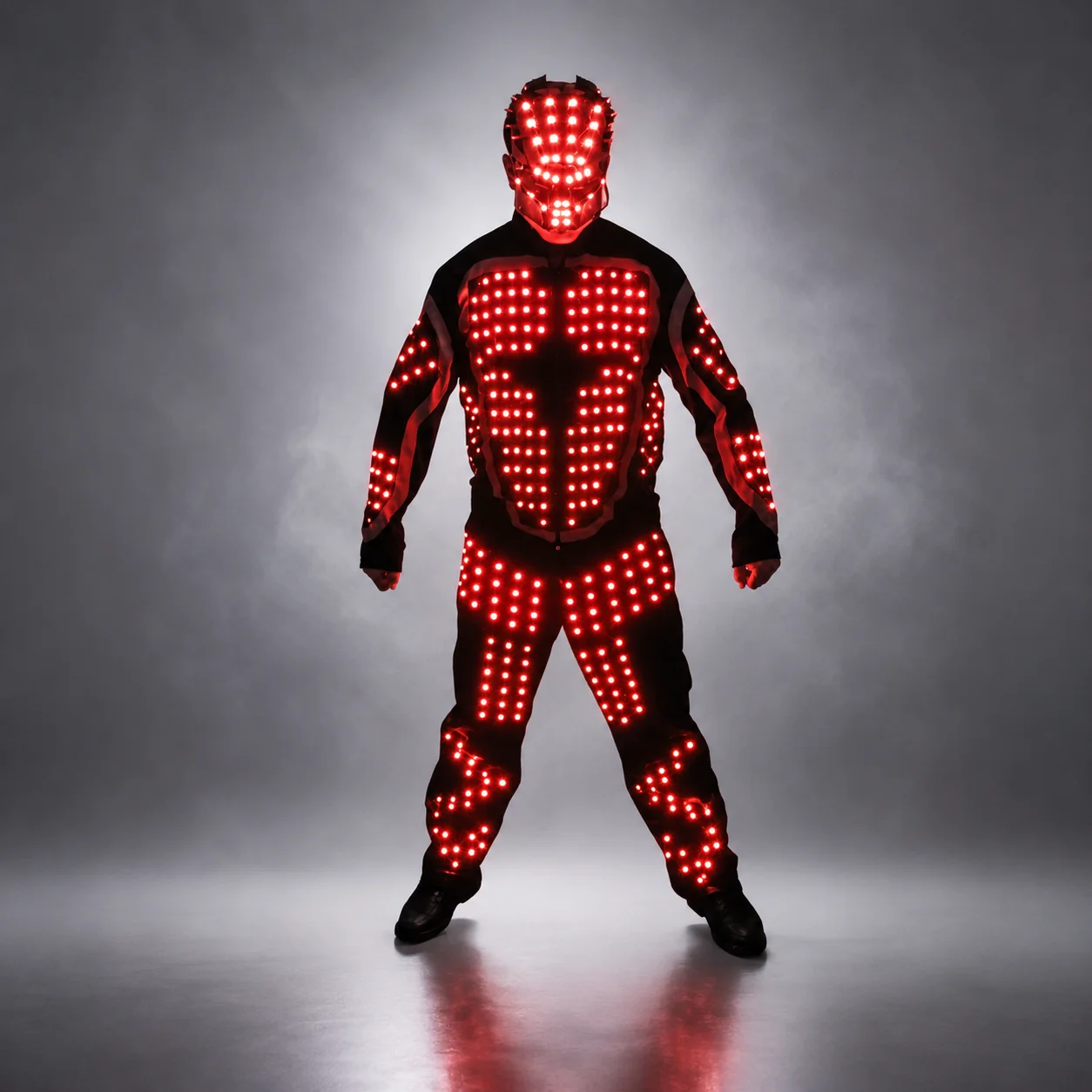 Veste d\'armure lumineuse à LED numérique, Costumes scintillants, Costume Bar, discothèque, fête, spectacle, décoration flottante