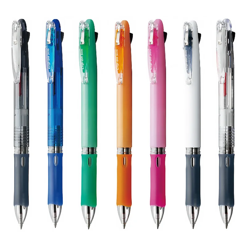 ZEBRA Clip-on Slim 2C Multi Pen B2A5 0.7mm Knock Ball Pen ZEBRA Clip-on slim 2 color type knock style 1 piece