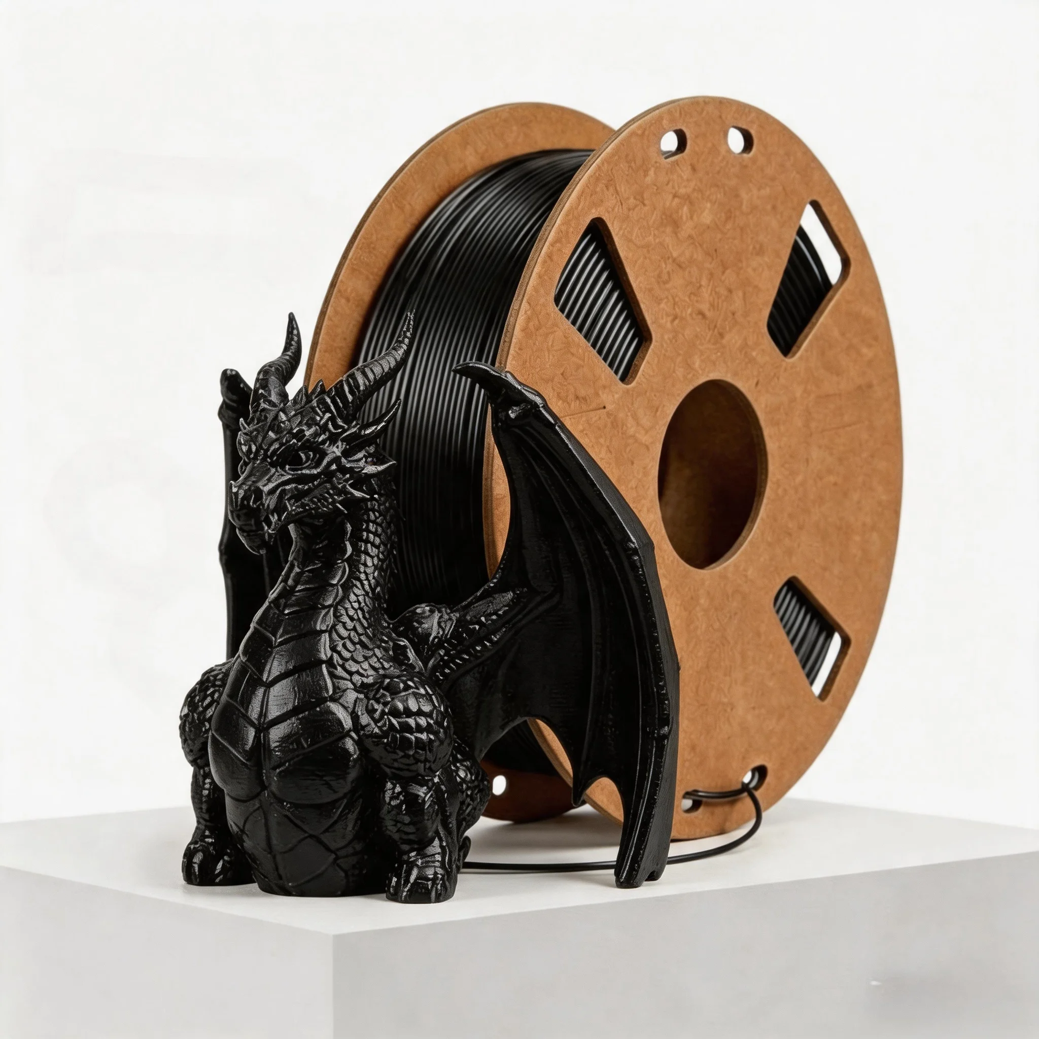 

PLA+2.0 3D Printer Filament, Upgrade PLA+ Filament 1.75mm, Tougher and Stronger, Neatly Wound PLA Plus Filament,1KG Spool,Black