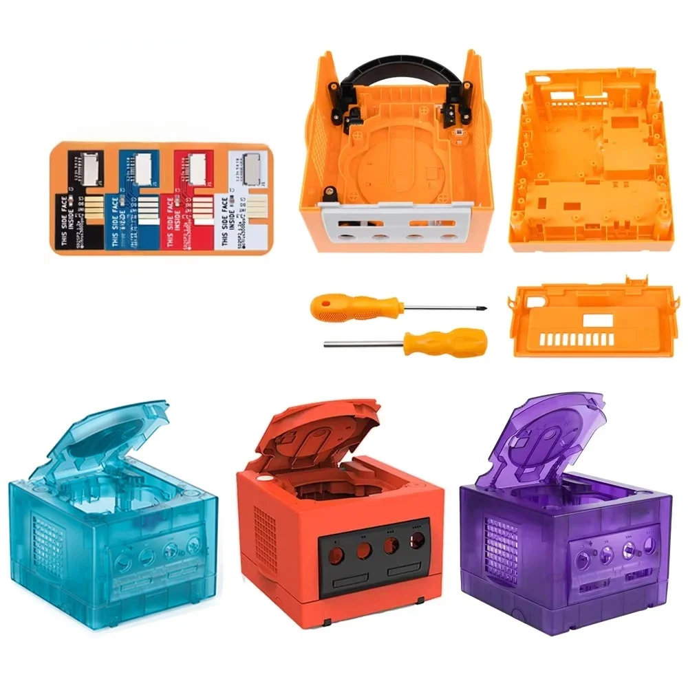 Bitfunx Ersatz Fall Für Nintendo Gamecube Shell Gehäuse Shell Fall Für NGC Retro Video Spielkonsole DOL-101/DOL-001