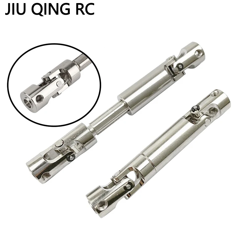 1Pcs Telescopic Metal Universal Drive Shaft Remote Control Car Linkage Shaft Suitable for SCX10 AXIAL 1/10 1/12 1/16 Parts