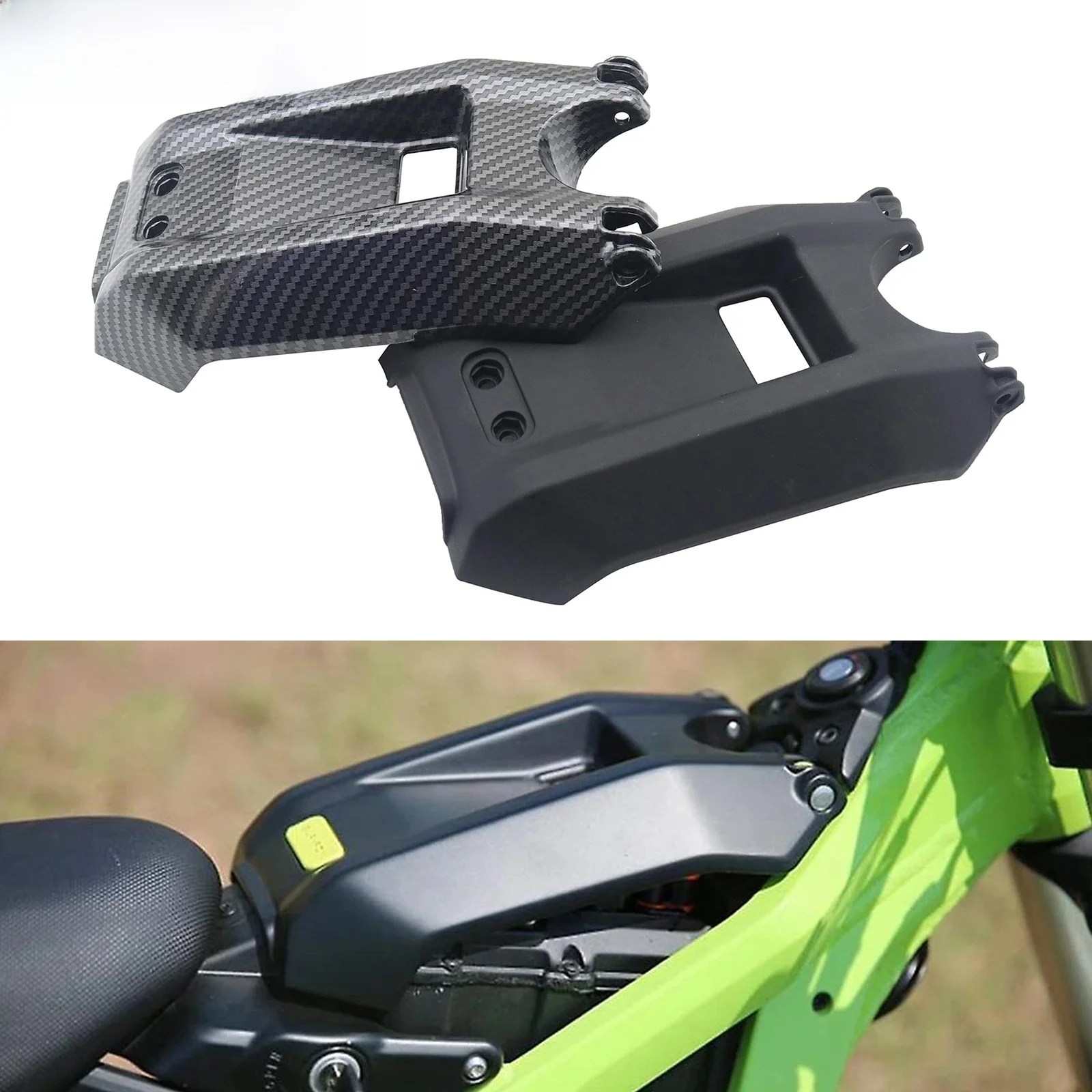 AliExpress NONE Electric Bike Motorcycle Carbon Fiber Battery Compartment Protective Cover For Sur-Ron Surron Light Bee S/Light Bee X Universal