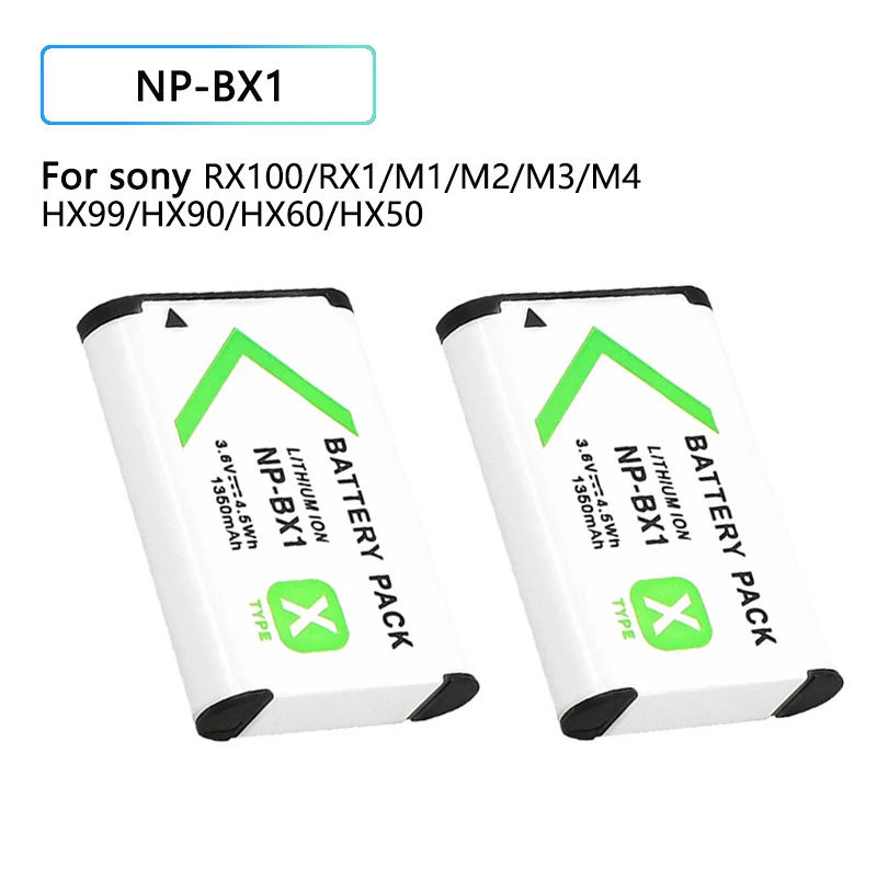 1350mAh Battery NP-BX1  NP BX1  For SONY M6 M3 M5 M2 M4 M1RX1 RX1R HX90 WX350 WX300 HX90 HX400