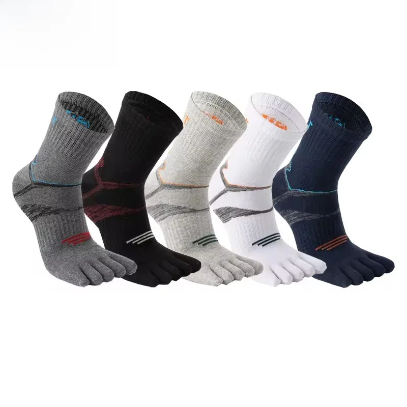 AliExpress VERIDICAL 5 Pairs Man Short Toe Socks Sport Compression Cotton Sweat-Absorbing Badminton Tennis Bike Run