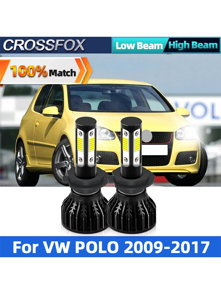 Canbus Led żarówki reflektory samochodowe H7 12000lm 90W światła samochodowe lampa Turbo dla VW POLO 2009 2010 2011 2012 2013 2014 2015 2016 2017 — zdjęcie 2